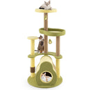 Freestanding Multi-level Avocado Cat Tower with Private Condo-Green by LJGDeals
