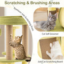 Freestanding Multi-level Avocado Cat Tower with Private Condo-Green by LJGDeals