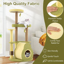 Freestanding Multi-level Avocado Cat Tower with Private Condo-Green by LJGDeals