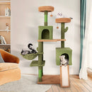 Multi-level Cactus Cat Tree with Scratching Posts Ladder Double Condos and Toys Bed-Green by LJGDeals