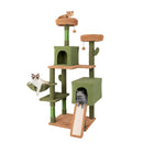 Multi-level Cactus Cat Tree with Scratching Posts Ladder Double Condos and Toys Bed-Green by LJGDeals