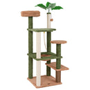Multilevel Cat Tree with Scratching Posts and Rope Plush Perch Toy Bed-Green by LJGDeals