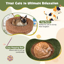 Multilevel Cat Tree with Scratching Posts and Rope Plush Perch Toy Bed-Green by LJGDeals