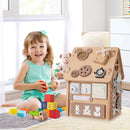 Multi-purpose Busy House with Sensory Games and Interior Storage Space by LJGDeals