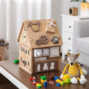 Multi-purpose Busy House with Sensory Games and Interior Storage Space by LJGDeals