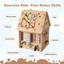 Multi-purpose Busy House with Sensory Games and Interior Storage Space by LJGDeals