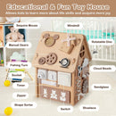 Multi-purpose Busy House with Sensory Games and Interior Storage Space by LJGDeals