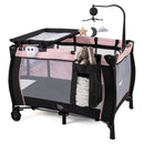 Baby Playpen with Changing Table and Bassinet - Pink by LJGDeals