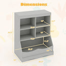 3-Tier Children's Multi-Functional Bookcase Toy Storage Bin Floor Cabinet by LJGDeals