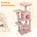Multi-Level Cat Tower with 2-Door Condo and Padded Top Perch by LJGDeals