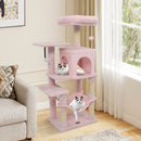 Multi-Level Cat Tower with 2-Door Condo and Padded Top Perch by DirectDeals
