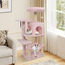 Multi-Level Cat Tower with 2-Door Condo and Padded Top Perch by LJGDeals