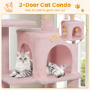 Multi-Level Cat Tower with 2-Door Condo and Padded Top Perch by LJGDeals
