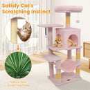 Multi-Level Cat Tower with 2-Door Condo and Padded Top Perch by DirectDeals