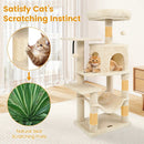 Multi-Level Cat Tower with 2-Door Condo and Padded Top Perch by LJGDeals