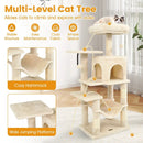 Multi-Level Cat Tower with 2-Door Condo and Padded Top Perch by LJGDeals