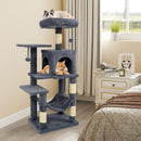 Multi-Level Cat Tower with 2-Door Condo and Padded Top Perch by LJGDeals