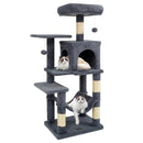 Multi-Level Cat Tower with 2-Door Condo and Padded Top Perch by DirectDeals
