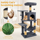 Multi-Level Cat Tower with 2-Door Condo and Padded Top Perch by LJGDeals