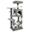 Multi-Level Cat Tower with 2-Door Condo and Padded Top Perch by DirectDeals