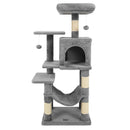 Multi-Level Cat Tower with 2-Door Condo and Padded Top Perch by DirectDeals