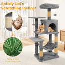 Multi-Level Cat Tower with 2-Door Condo and Padded Top Perch by LJGDeals