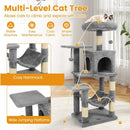 Multi-Level Cat Tower with 2-Door Condo and Padded Top Perch by LJGDeals