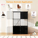 Multi-Level Cat Tower with 2-Door Condo and Hammock-Black by LJGDeals