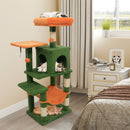 Multi-Level Cat Tower with 2-Door Condo and Padded Top Perch by DirectDeals