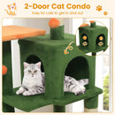 Multi-Level Cat Tower with 2-Door Condo and Padded Top Perch by LJGDeals
