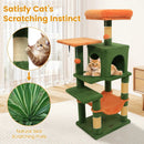 Multi-Level Cat Tower with 2-Door Condo and Padded Top Perch by LJGDeals