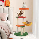 Multi-level Cat Tree Pet Activity Center with Fruit-shaped Platforms-Red and Orange by LJGDeals