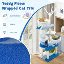 Multi-level Cat Tower with Sisal Covered Scratching Posts-Blue by LJGDeals