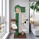 Multi-level Cat Tree with Condo and Anti-tipping Device-Green by LJGDeals