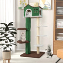 Multi-level Cat Tree with Condo and Anti-tipping Device-Green by LJGDeals