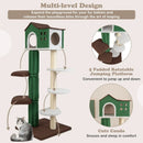 Multi-level Cat Tree with Condo and Anti-tipping Device-Green by LJGDeals