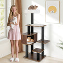 Multi-level Cat Tree for Indoor Cat 59.5 inch Tall Cat Tower with Cushion Top Perch by LJGDeals
