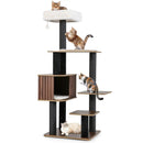 Multi-level Cat Tree for Indoor Cat 59.5 inch Tall Cat Tower with Cushion Top Perch by LJGDeals