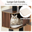Multi-level Cat Tree for Indoor Cat 59.5 inch Tall Cat Tower with Cushion Top Perch by LJGDeals