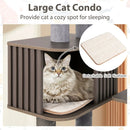Multi-level Cat Tree for Indoor Cat 59.5 inch Tall Cat Tower with Cushion Top Perch by LJGDeals