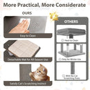 Multi-level Cat Tree for Indoor Cat 59.5 inch Tall Cat Tower with Cushion Top Perch by LJGDeals