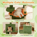 Multi-level Cat Tree Modern Cat Tower with Upholstered Perch and 2 Cat Condo by DirectDeals