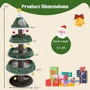 Christmas Cat Tree with 3 Platforms & Top Perch by LJGDeals