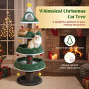 Christmas Cat Tree with 3 Platforms & Top Perch by LJGDeals
