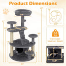 Multi-level Kitty Tower with Condo and Climbing Ladder-GR by LJGDeals
