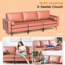 3-Seat Modular Sofa with Storage Pocket and Metal Legs by DirectDeals