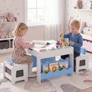 Multi-purpose Activity Kids Table and Chairs Set with Double-sided Tabletop by LJGDeals