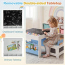 Multi-purpose Activity Kids Table and Chairs Set with Double-sided Tabletop by LJGDeals