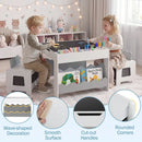 Multi-purpose Activity Kids Table and Chairs Set with Double-sided Tabletop by DirectDeals