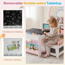 Multi-purpose Activity Kids Table and Chairs Set with Double-sided Tabletop by LJGDeals